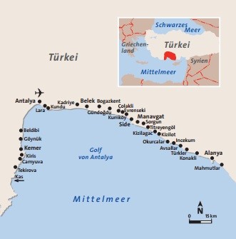 Türkei Riviera - Sonnetanken am türkisblauen Meer